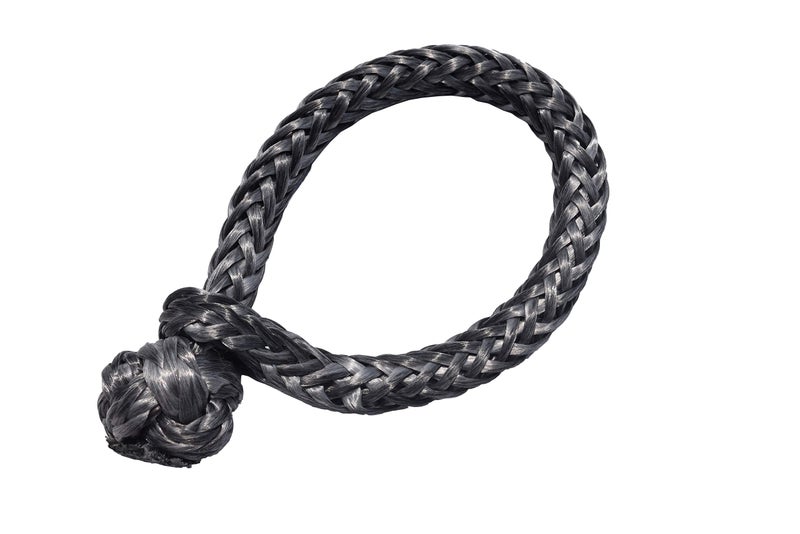 QIQU Single Leg Soft Shackle Shackle to Replace Conventional Metal Shackle for Sailing Climbing Camping and Recovery (Grey, 1/4 inch) - Image 1